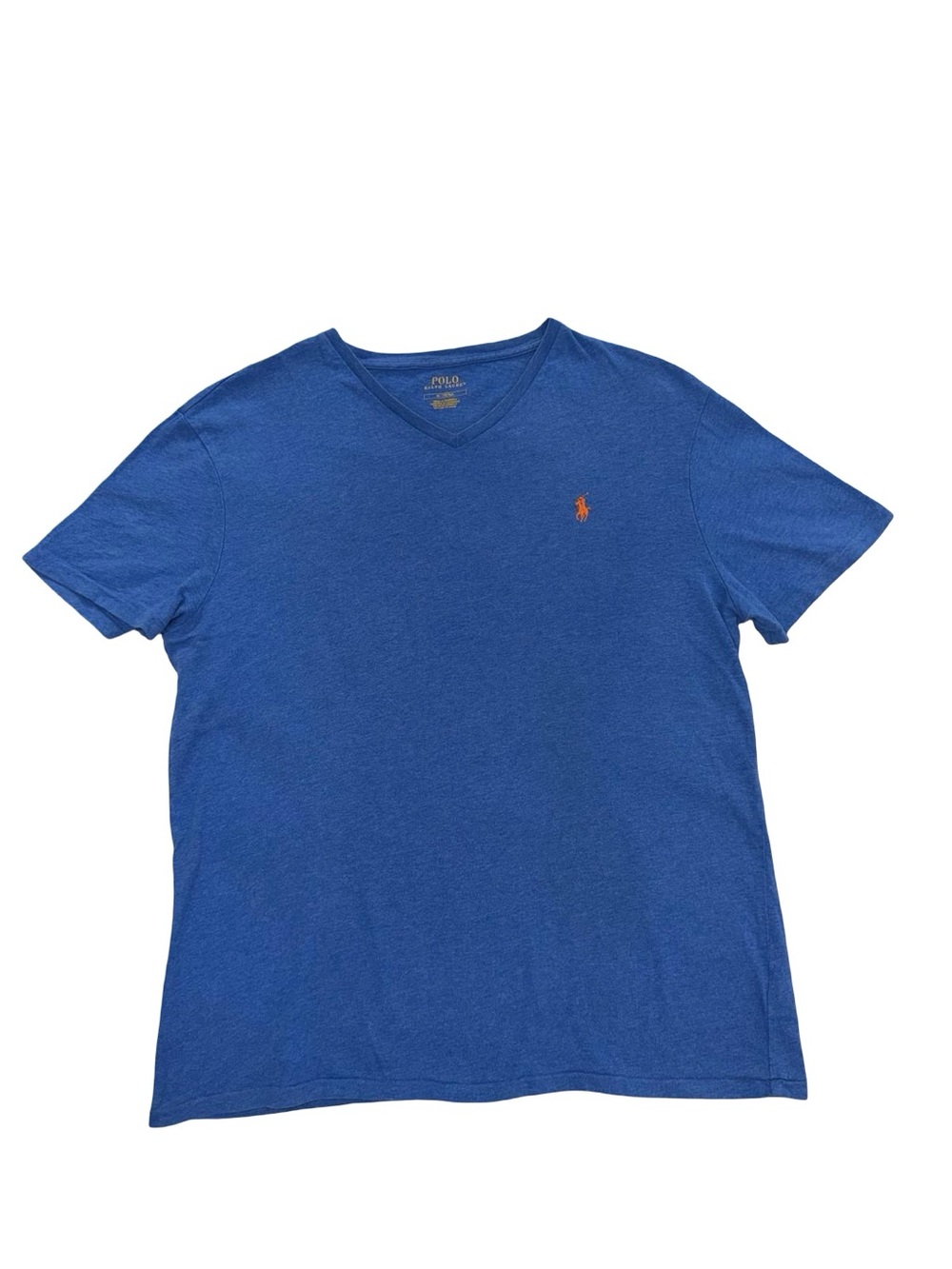 Polo Ralph Lauren Mens V-Neck T-Shirt Short Sleeve Embroidered Pony Logo